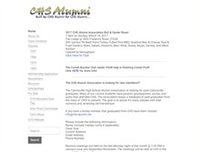 Tablet Screenshot of chs-alumni.net